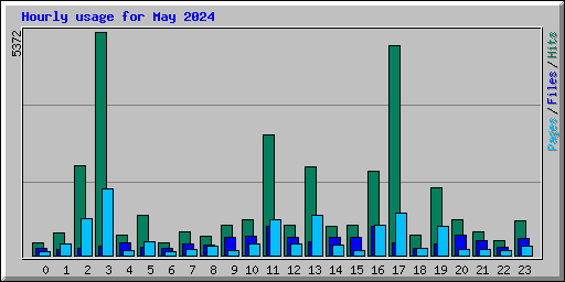 Hourly usage for May 2024