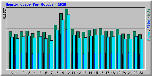 Hourly usage for October 2026
